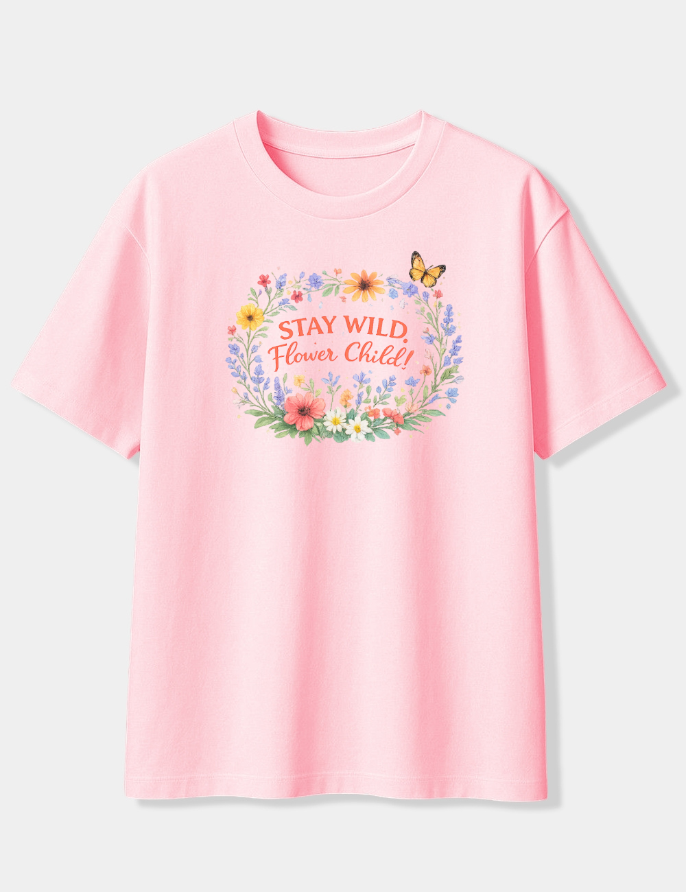 STAY WILD FLOWER CHILD OVERSIZED T-SHIRT