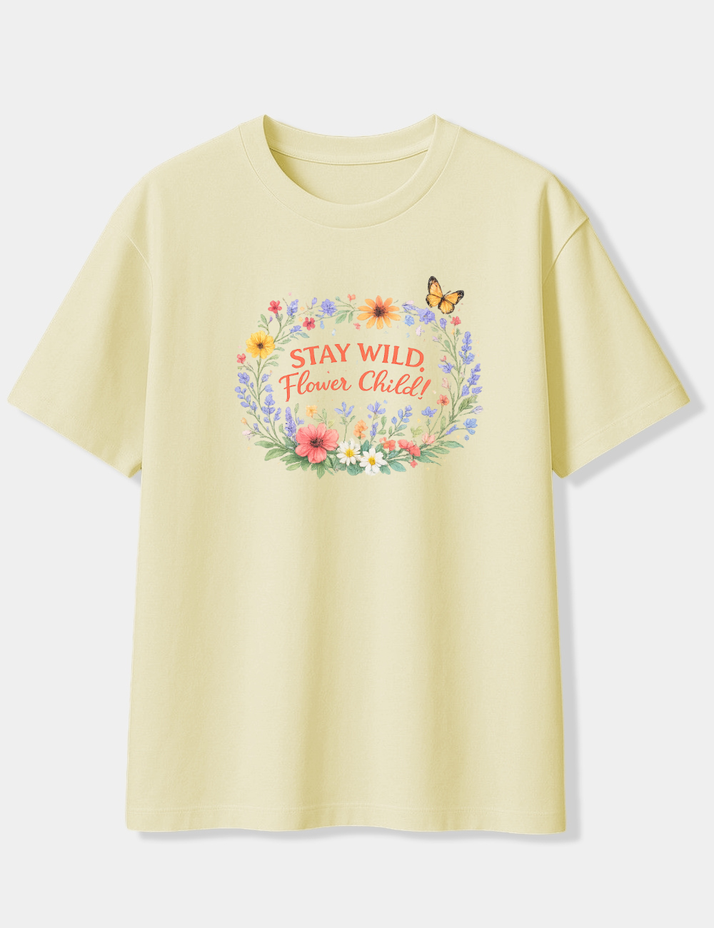 STAY WILD FLOWER CHILD OVERSIZED T-SHIRT