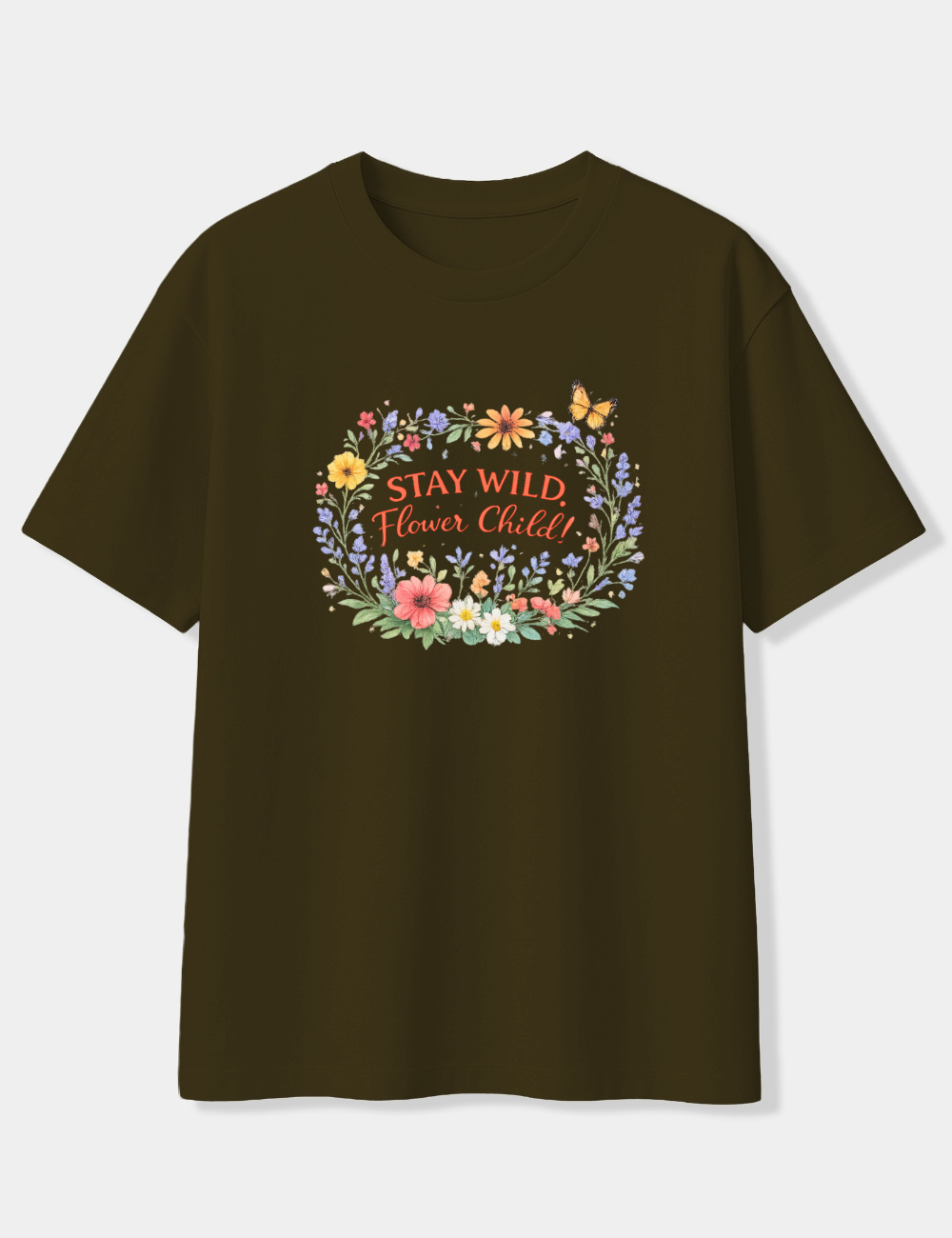STAY WILD FLOWER CHILD OVERSIZED T-SHIRT