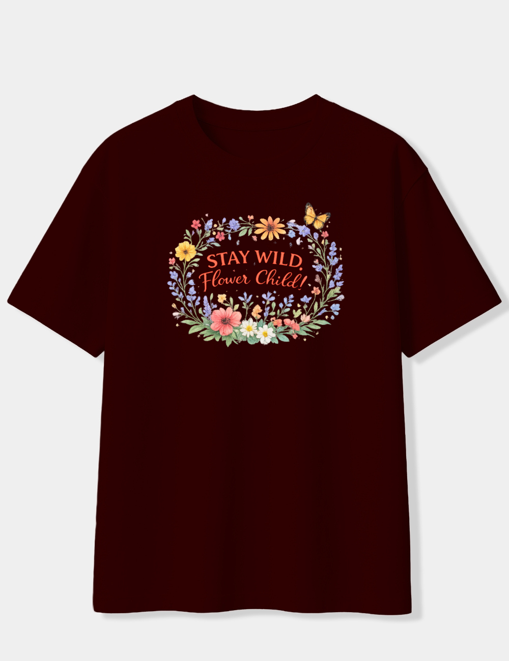 STAY WILD FLOWER CHILD OVERSIZED T-SHIRT