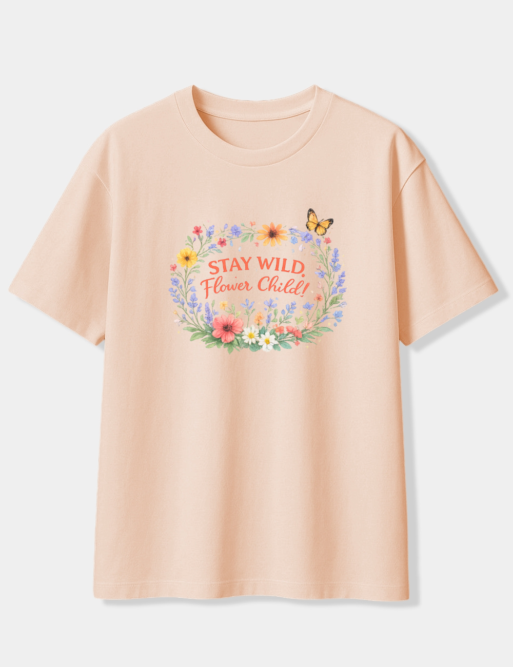 STAY WILD FLOWER CHILD OVERSIZED T-SHIRT
