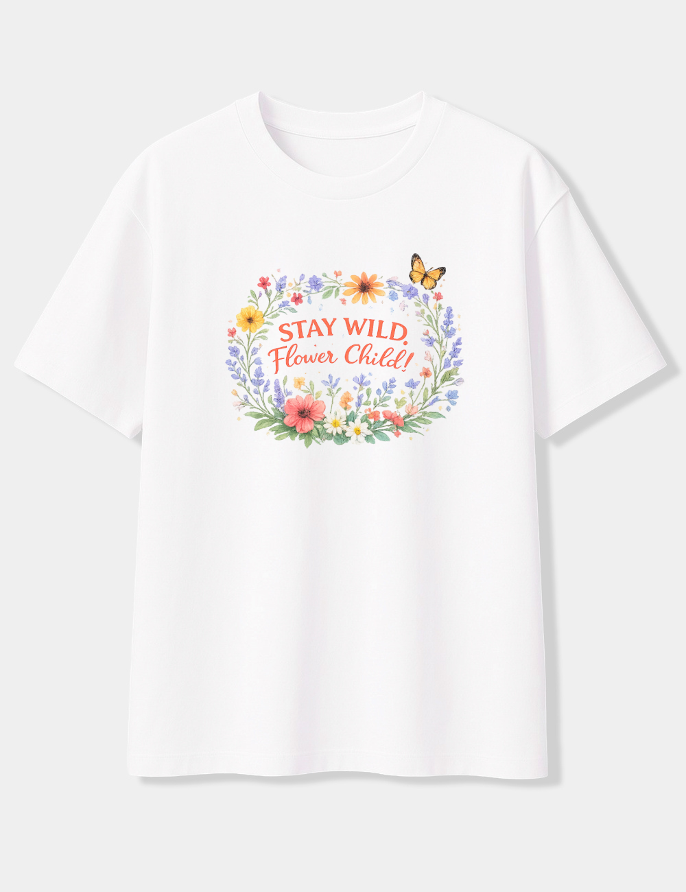 STAY WILD FLOWER CHILD OVERSIZED T-SHIRT