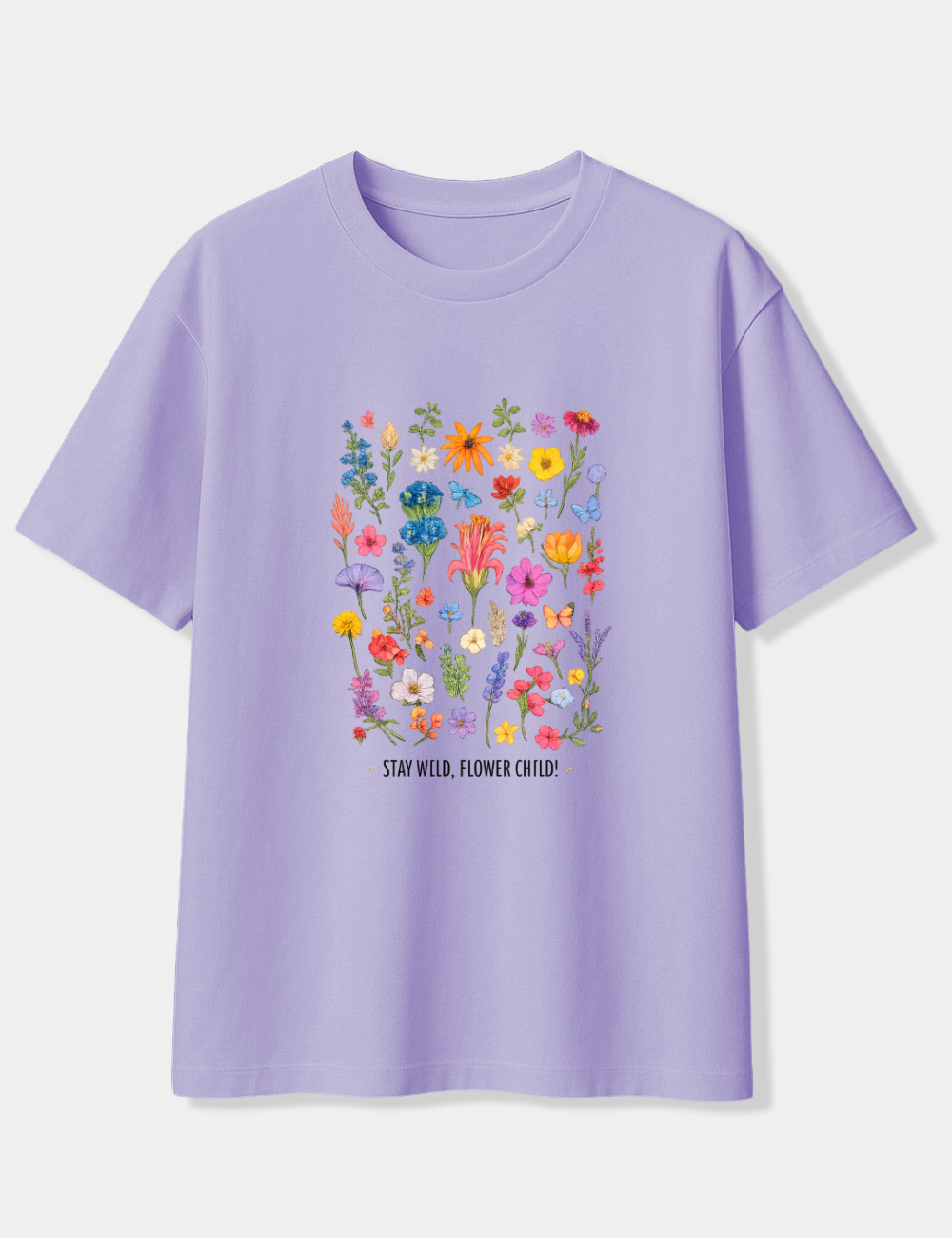 STAY WILD FLOWER CHILD OVERSIZED T-SHIRT