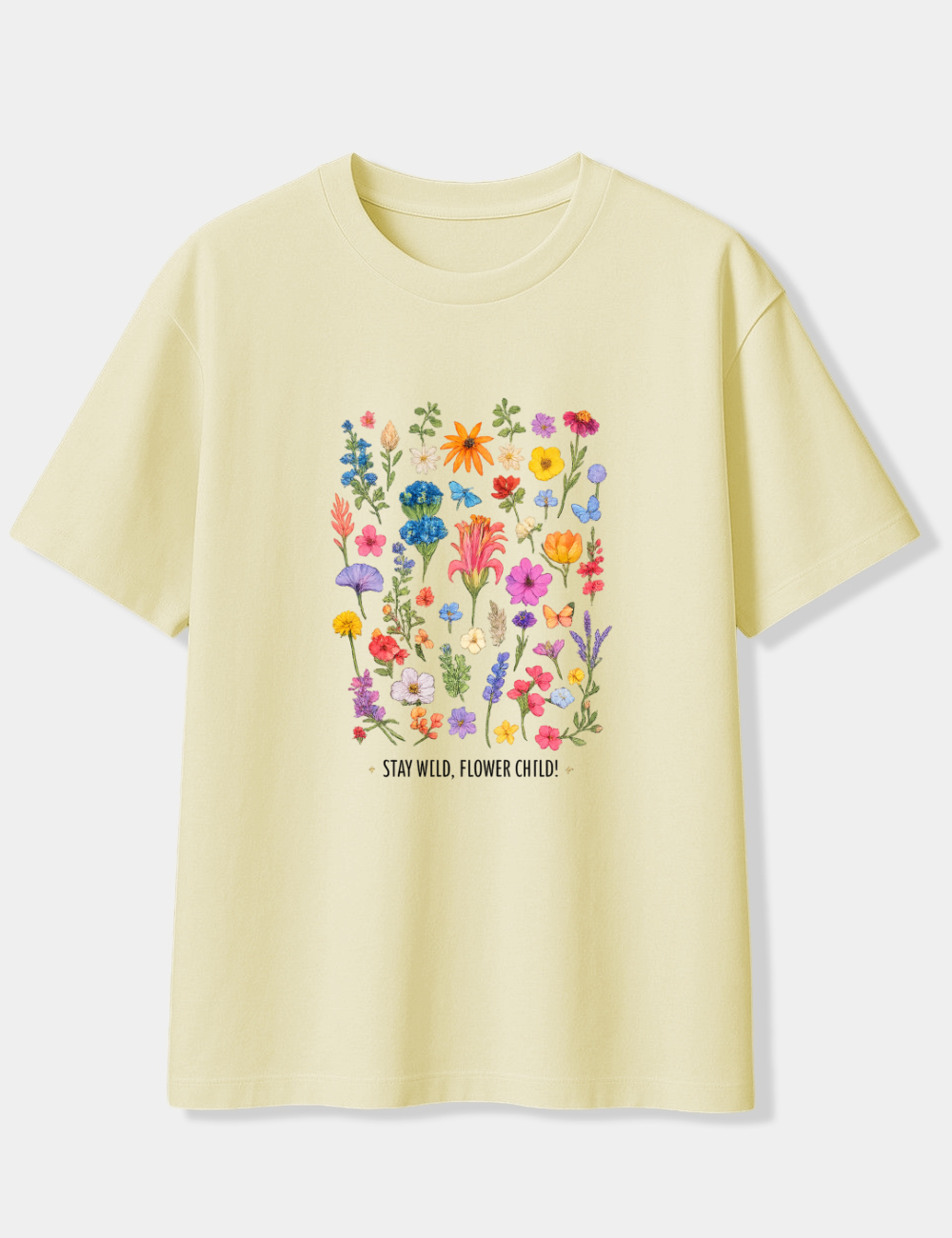STAY WILD FLOWER CHILD OVERSIZED T-SHIRT