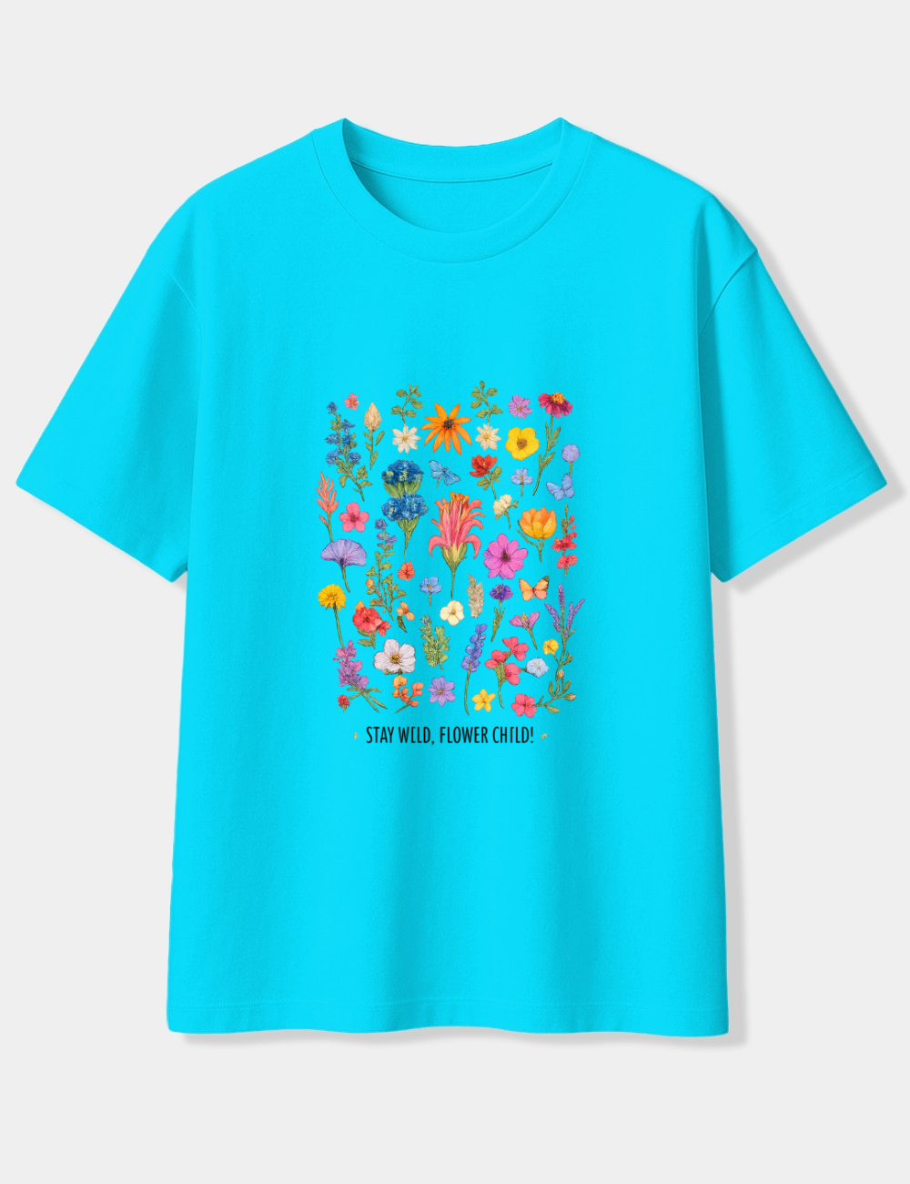 STAY WILD FLOWER CHILD OVERSIZED T-SHIRT