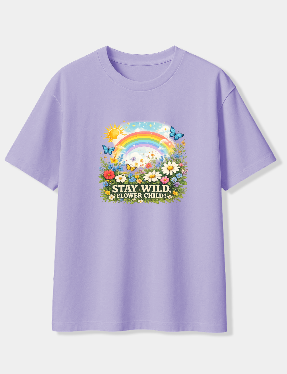 STAY WILD FLOWER CHILD OVERSIZED T-SHIRT