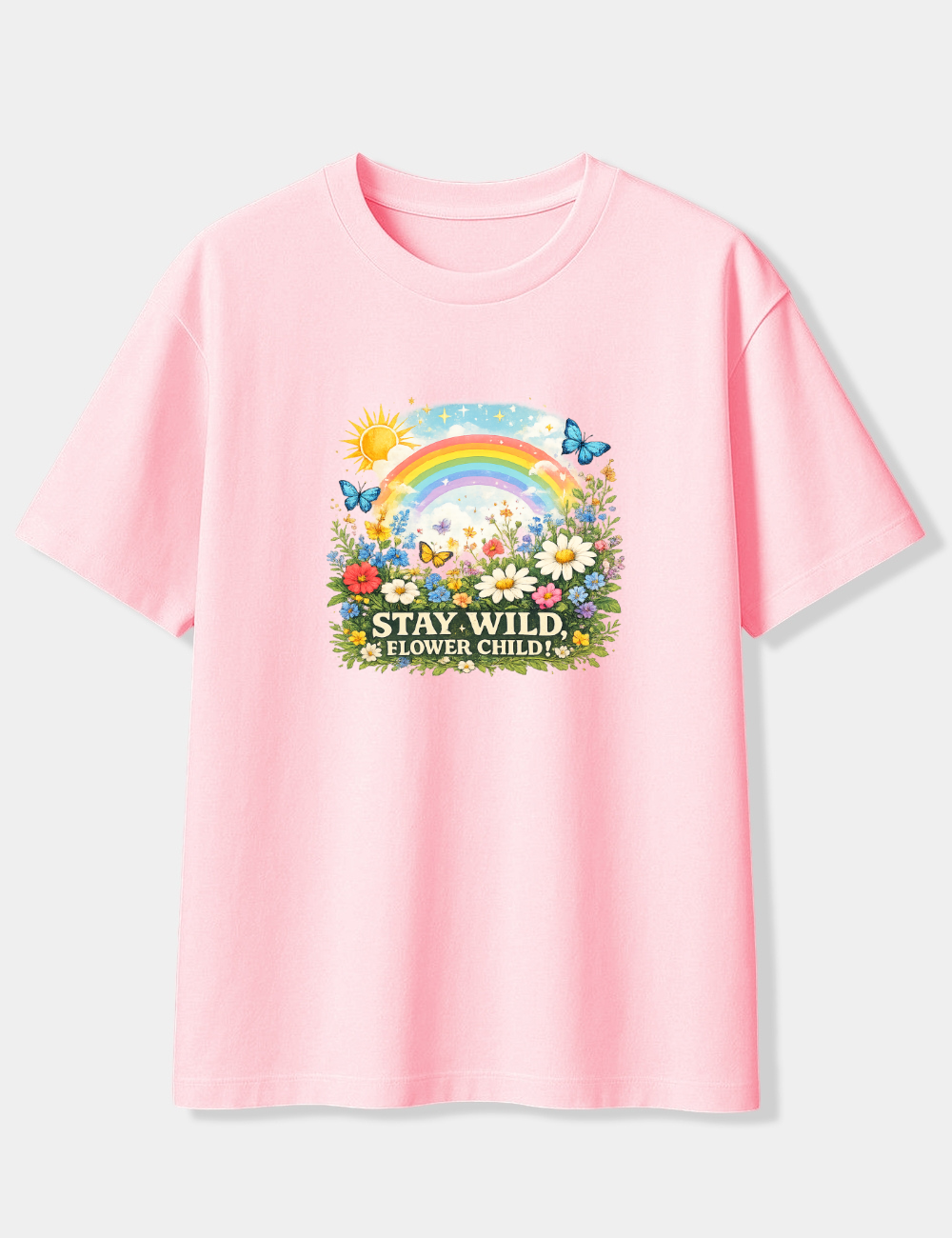 STAY WILD FLOWER CHILD OVERSIZED T-SHIRT
