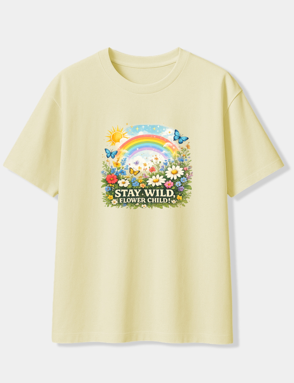 STAY WILD FLOWER CHILD OVERSIZED T-SHIRT