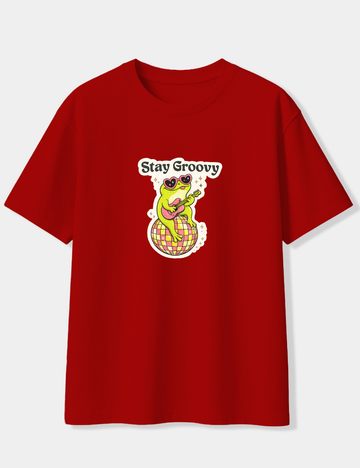 STAY GROOVY OVERSIZED T-SHIRT