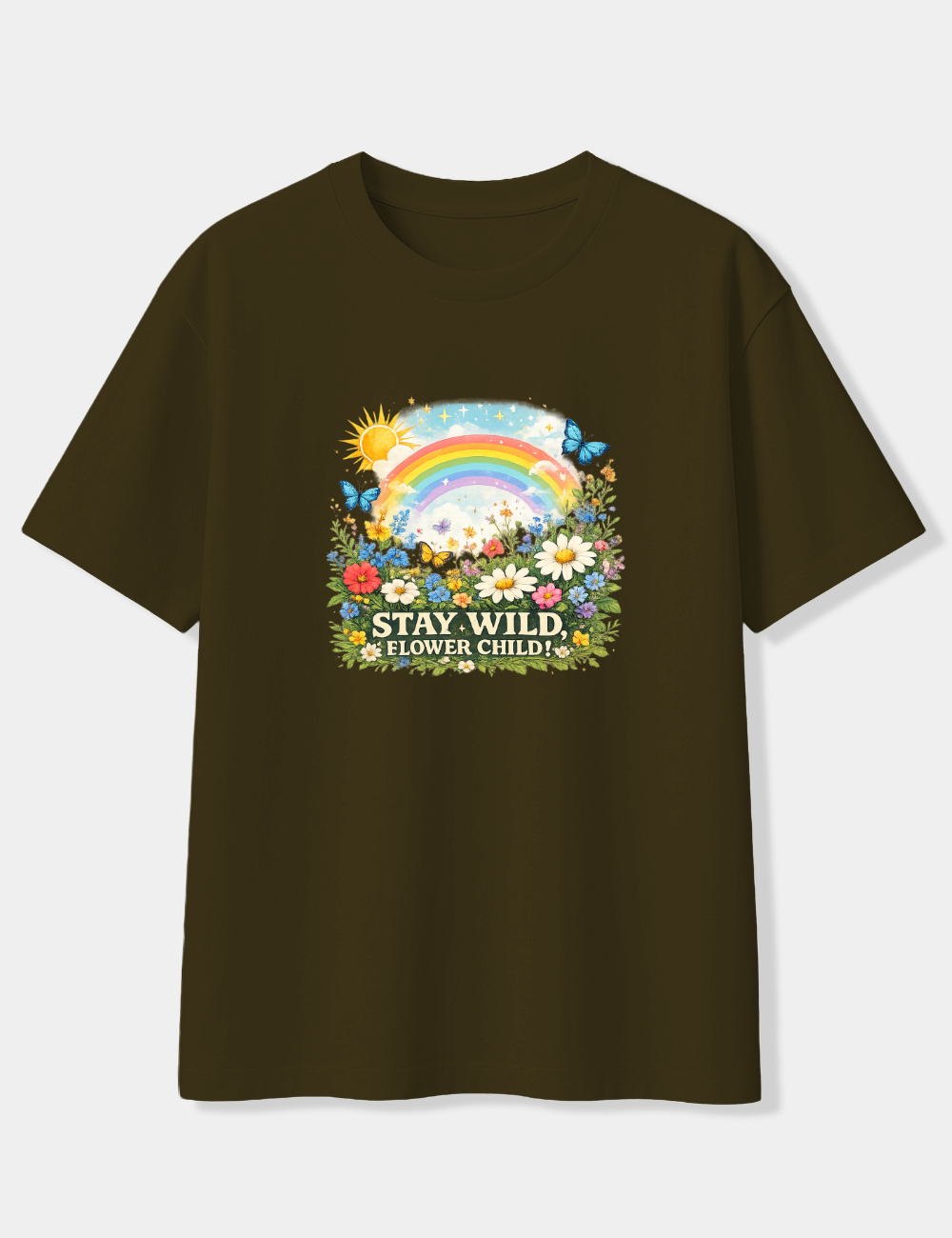 STAY WILD FLOWER CHILD OVERSIZED T-SHIRT