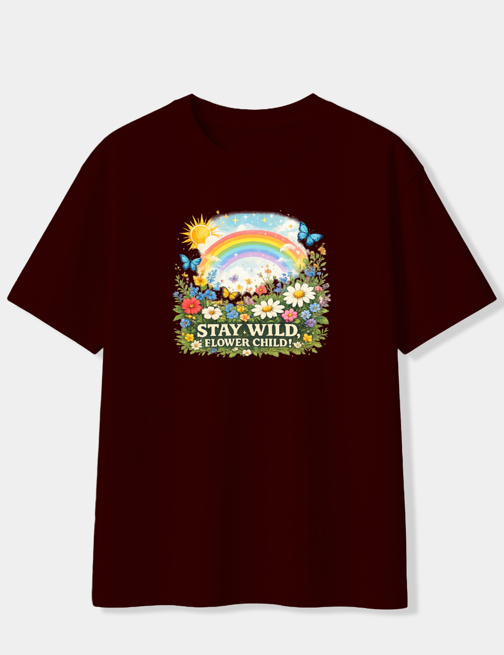 STAY WILD FLOWER CHILD OVERSIZED T-SHIRT