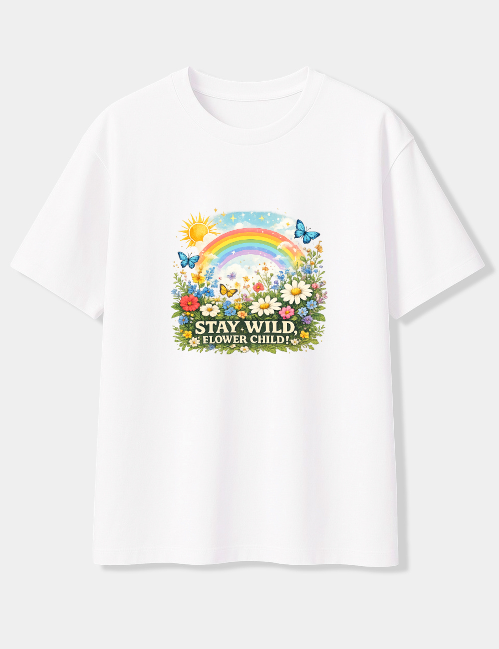 STAY WILD FLOWER CHILD OVERSIZED T-SHIRT
