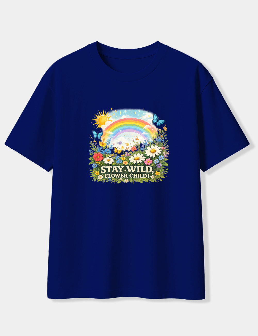 STAY WILD FLOWER CHILD OVERSIZED T-SHIRT
