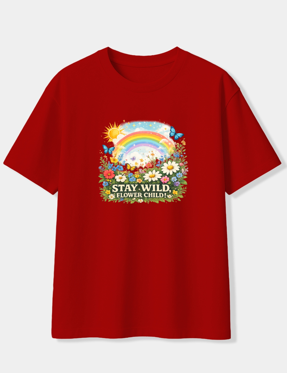 STAY WILD FLOWER CHILD OVERSIZED T-SHIRT