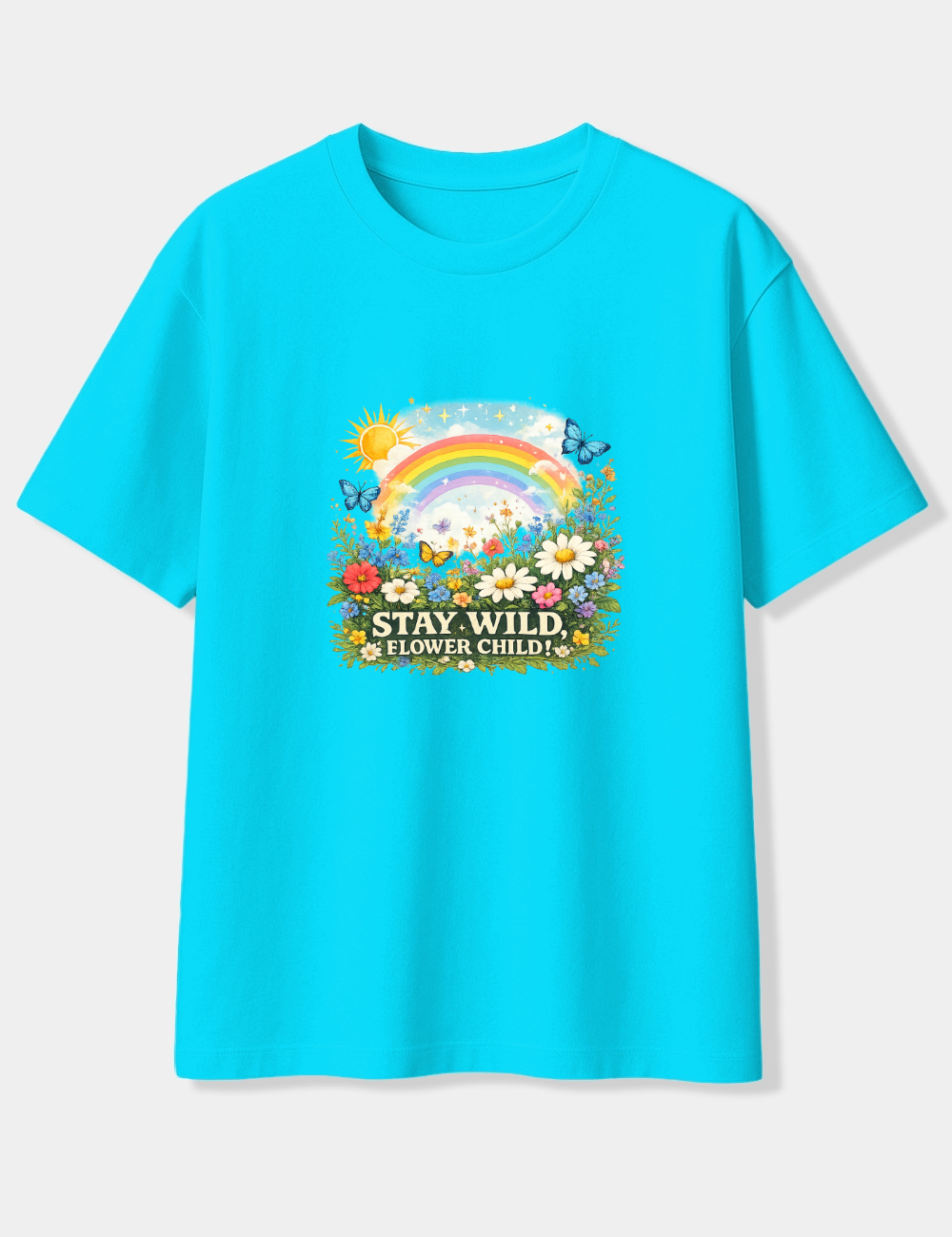 STAY WILD FLOWER CHILD OVERSIZED T-SHIRT