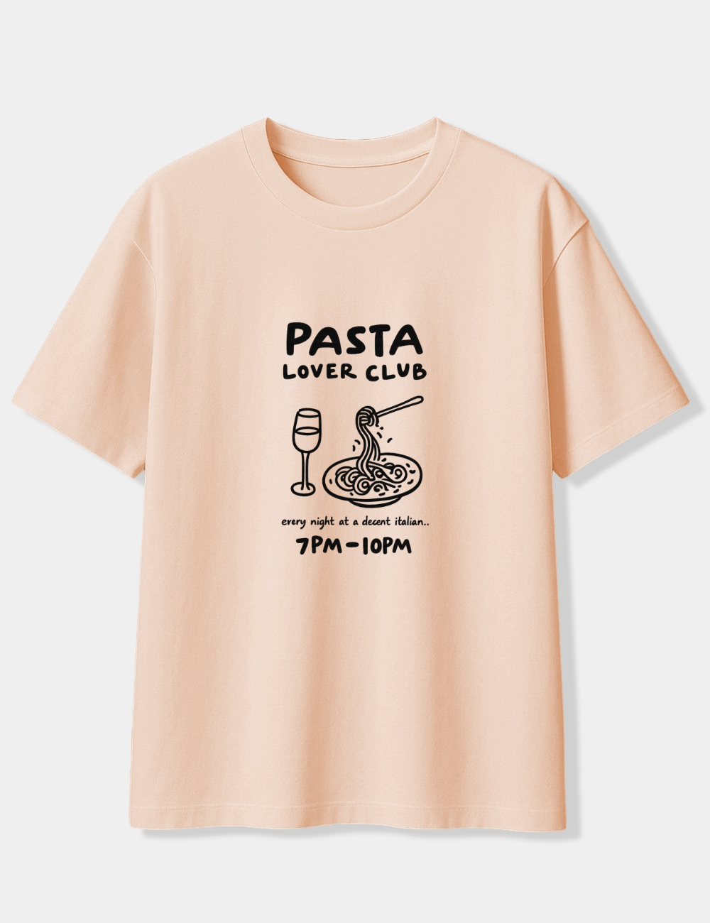 PASTA LOVER CLUB OVERSIZED T-SHIRT