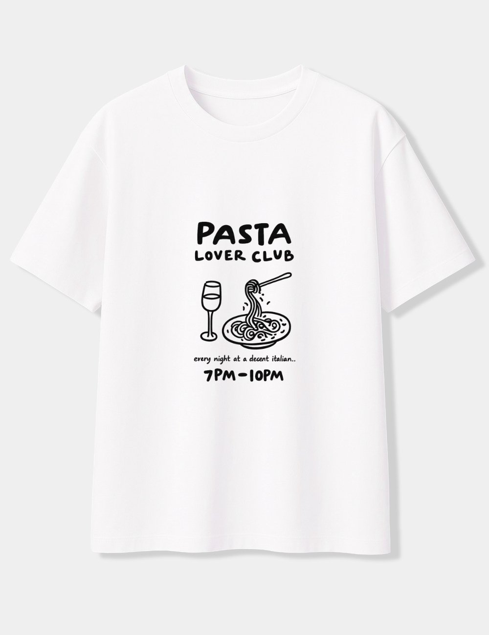 PASTA LOVER CLUB OVERSIZED T-SHIRT