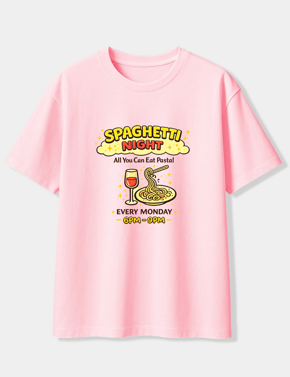 SPAGHETTI NIGHT OVERSIZED T-SHIRT