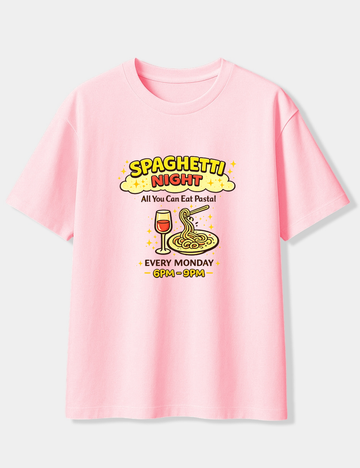 SPAGHETTI NIGHT OVERSIZED T-SHIRT