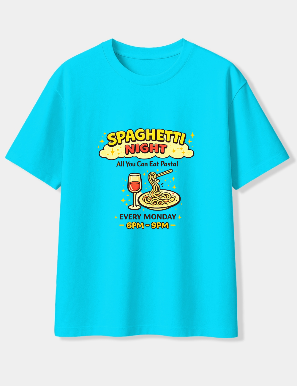 SPAGHETTI NIGHT OVERSIZED T-SHIRT
