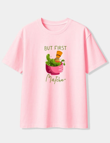 BUT FIRST MATCHA OVERSIZED T-SHIRT