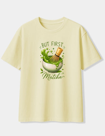BUT FIRST MATCHA OVERSIZED T-SHIRT