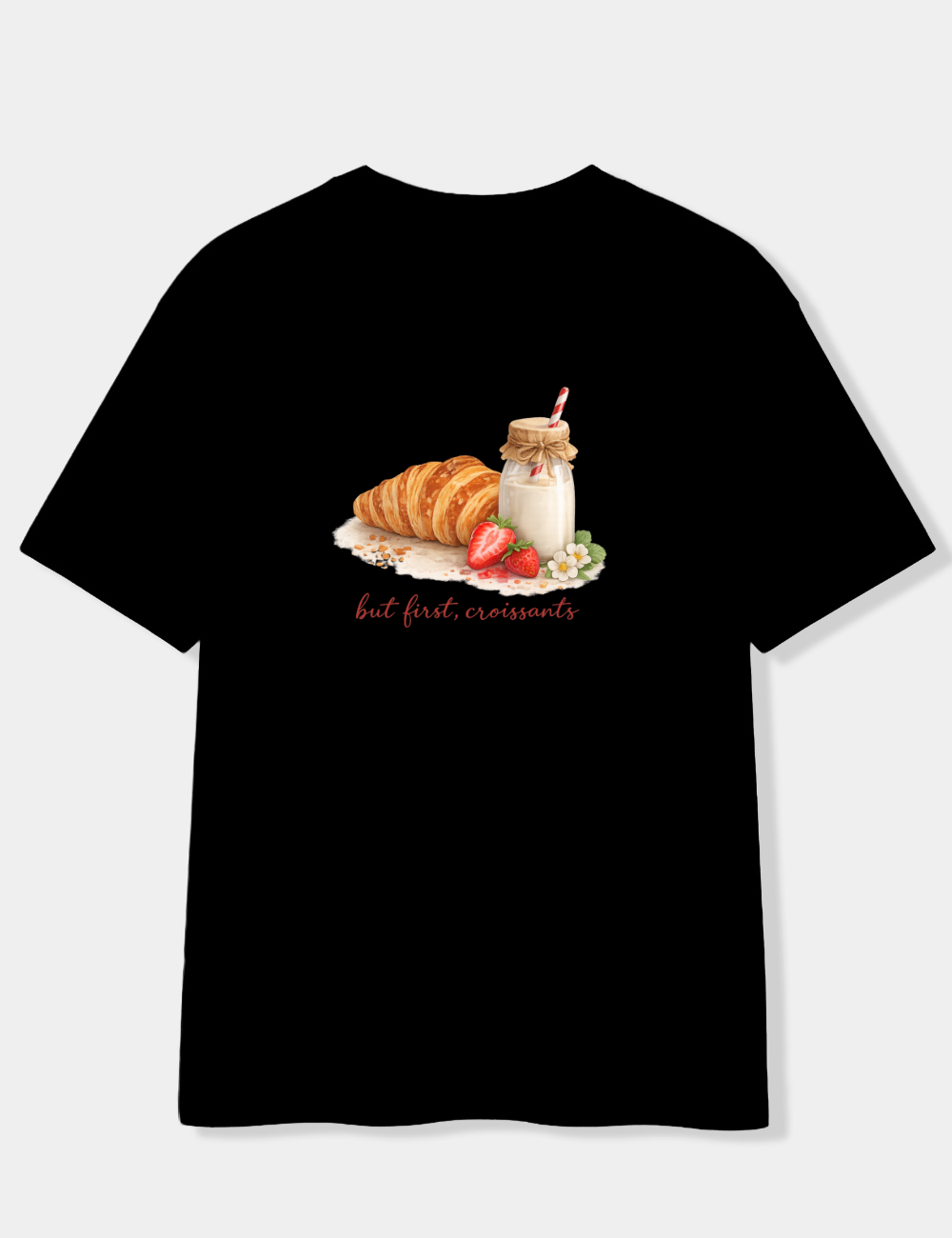 FEED ME CROISSANTS OVERSIZED T-SHIRT
