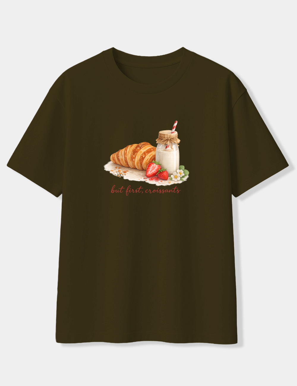 FEED ME CROISSANTS OVERSIZED T-SHIRT