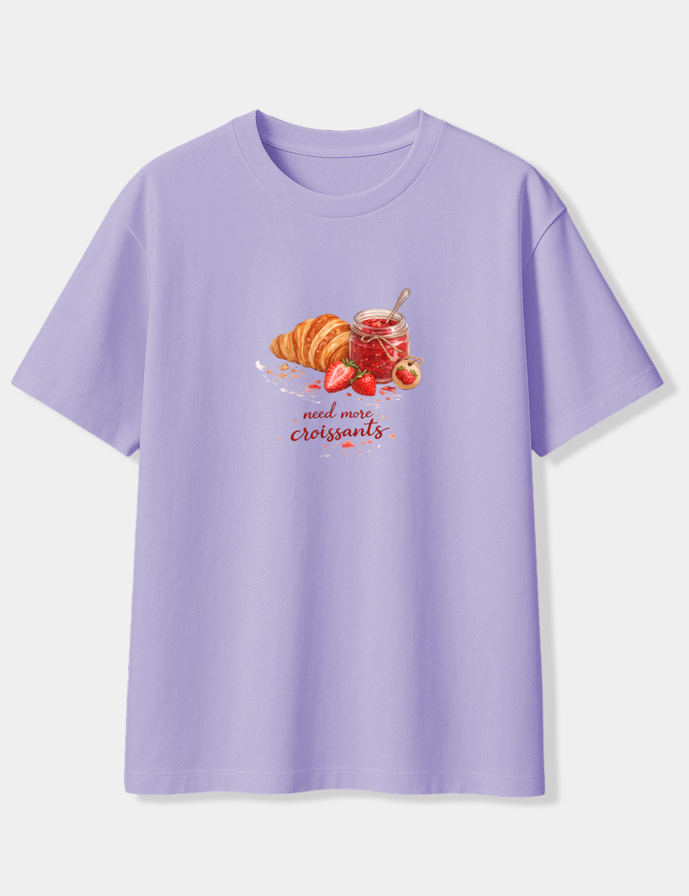 NEED MORE CROISSANTS OVERSIZED T-SHIRT