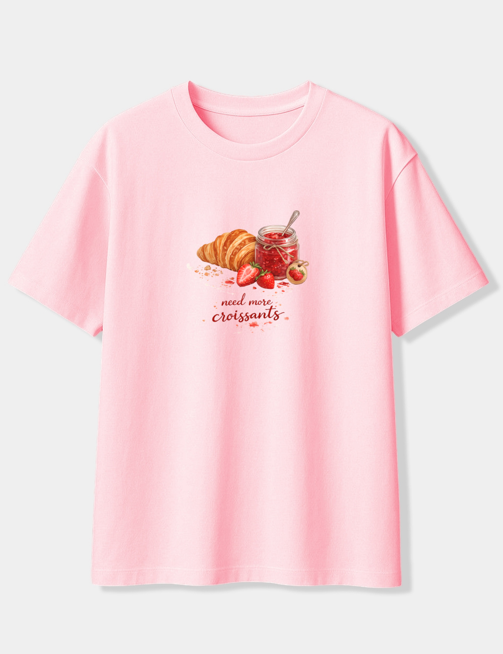 NEED MORE CROISSANTS OVERSIZED T-SHIRT