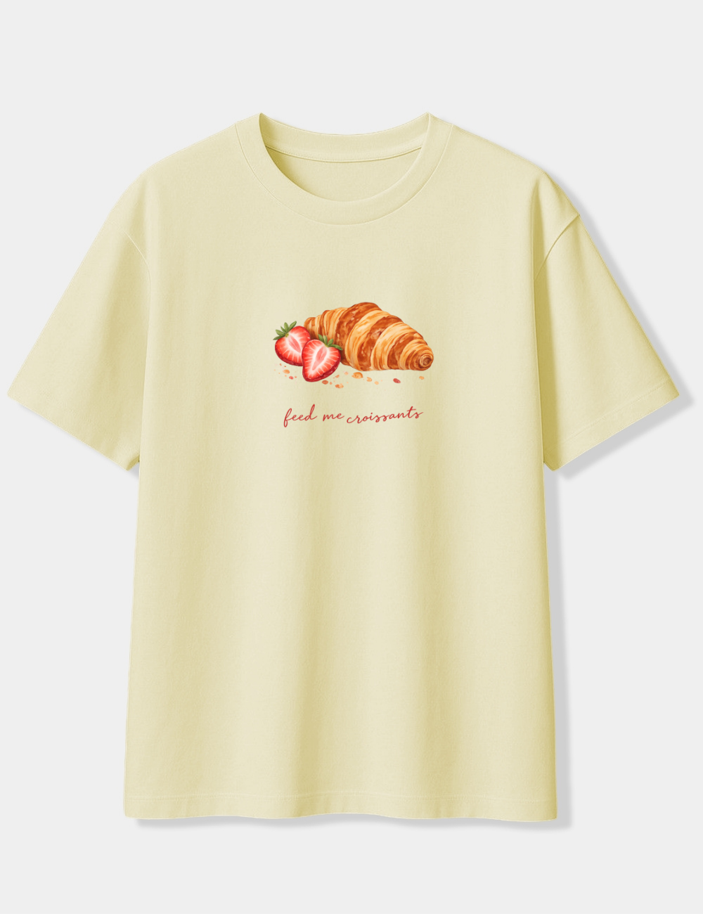 FEED ME CROISSANTS OVERSIZED T-SHIRT