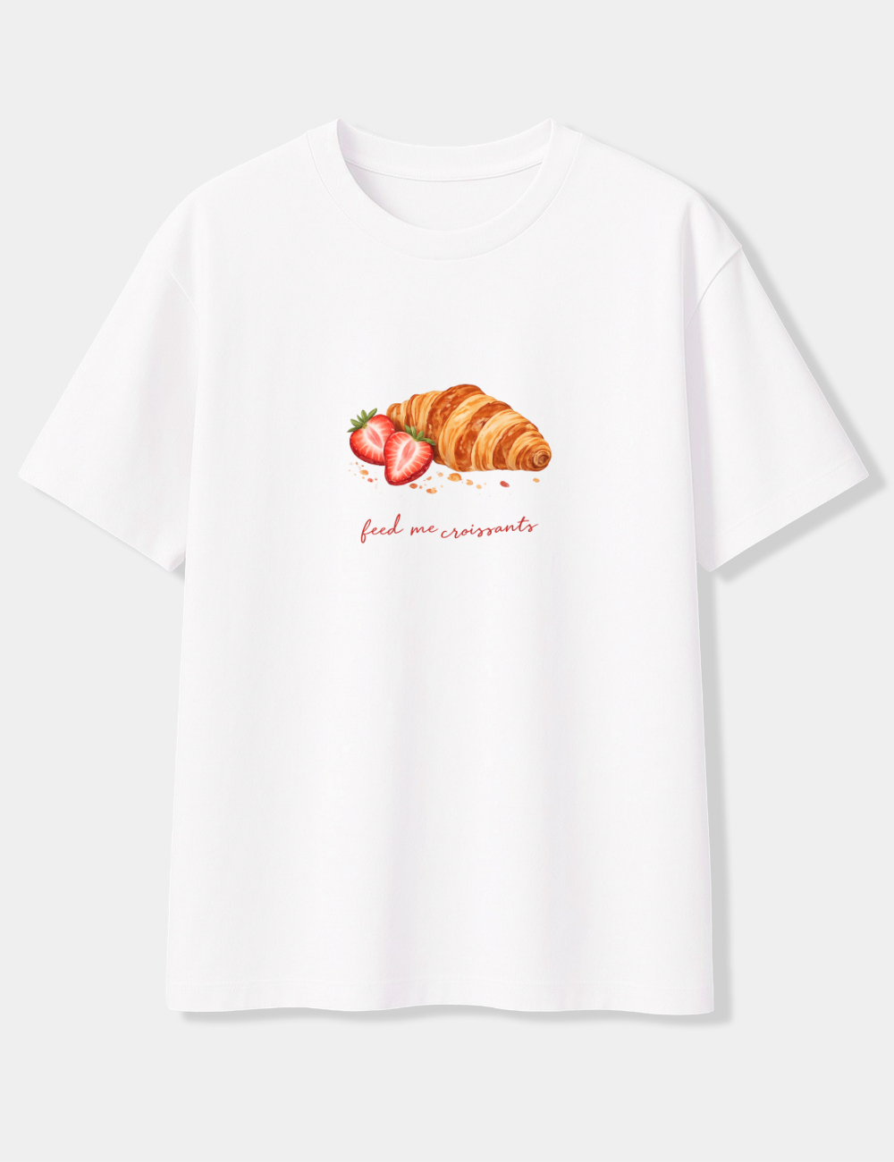 FEED ME CROISSANTS OVERSIZED T-SHIRT