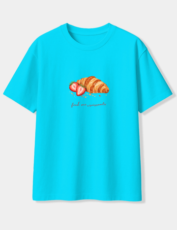 FEED ME CROISSANTS OVERSIZED T-SHIRT
