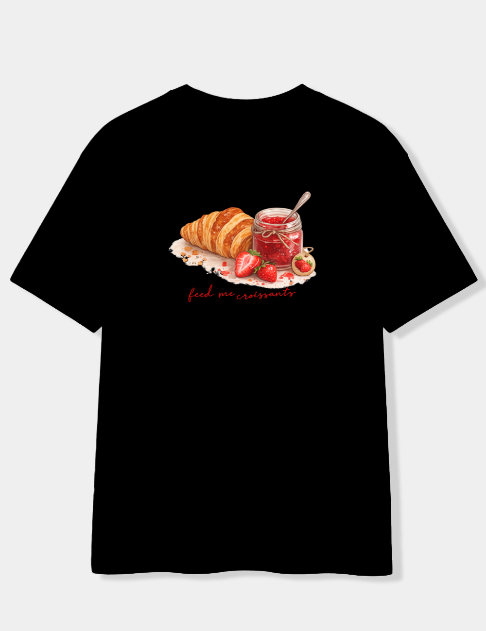 FEED ME CROISSANTS OVERSIZED T-SHIRT