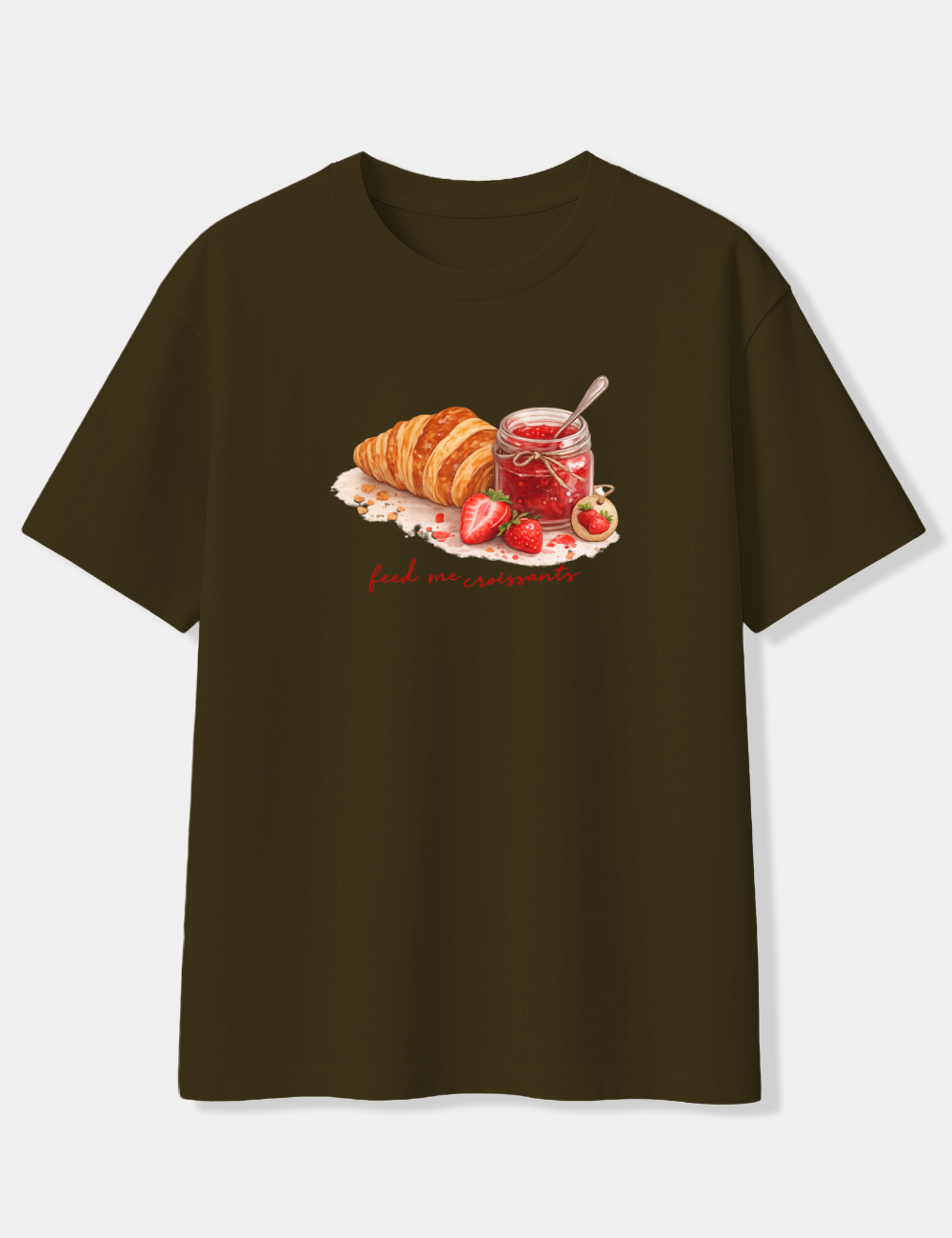 FEED ME CROISSANTS OVERSIZED T-SHIRT