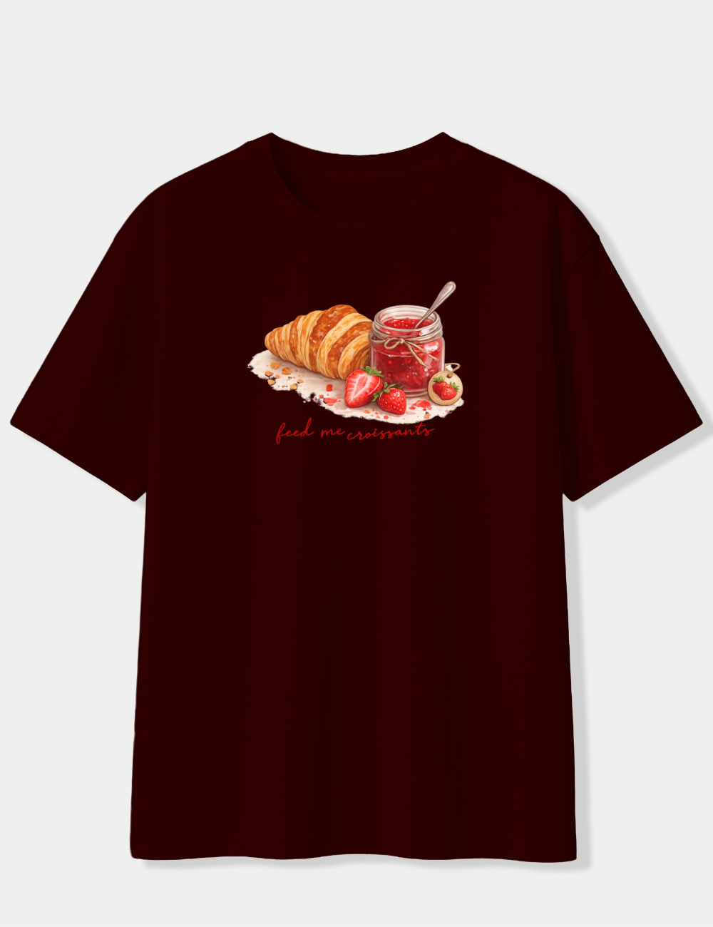 FEED ME CROISSANTS OVERSIZED T-SHIRT