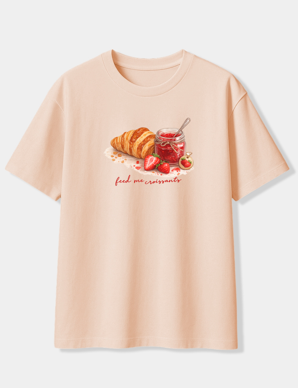 FEED ME CROISSANTS OVERSIZED T-SHIRT