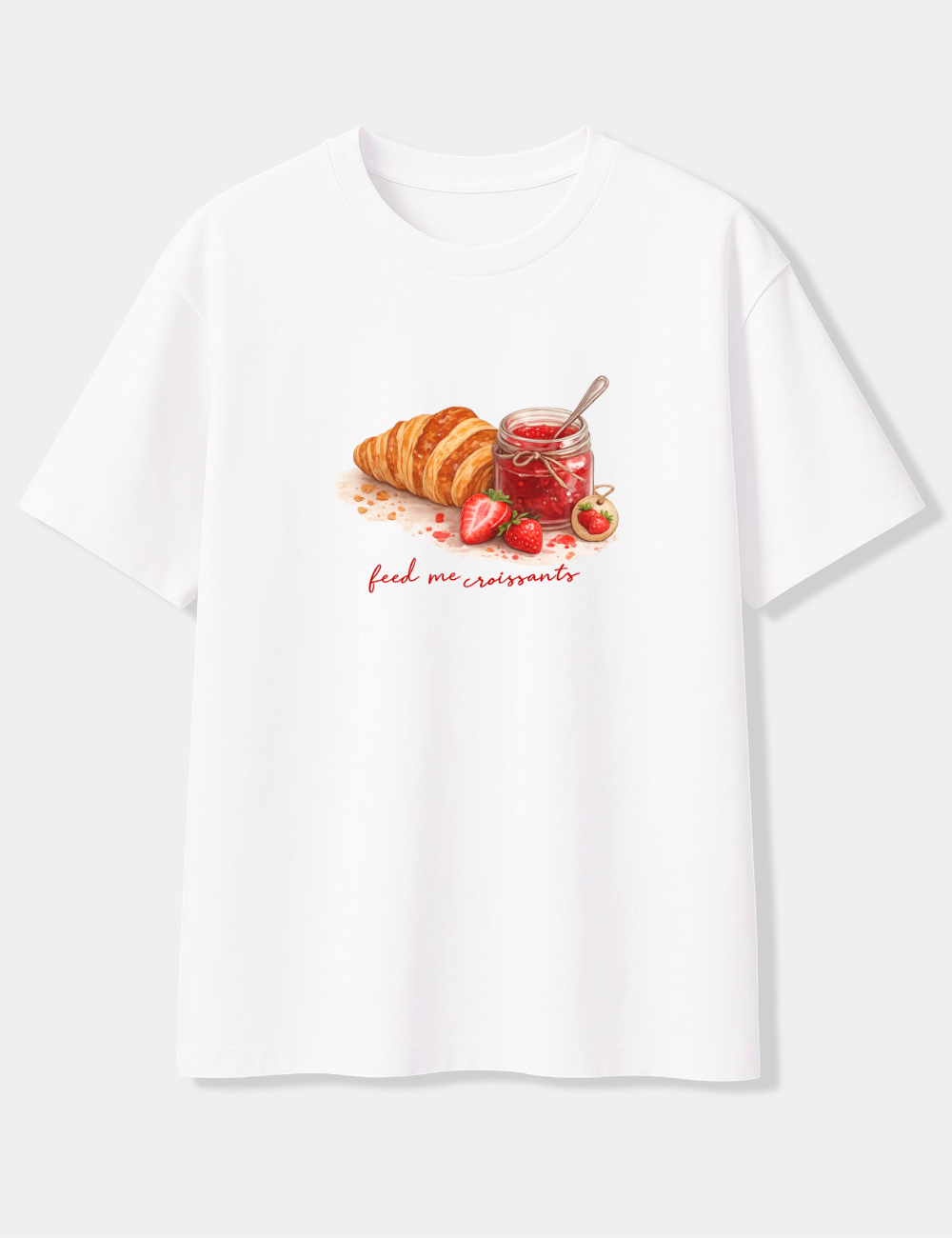 FEED ME CROISSANTS OVERSIZED T-SHIRT