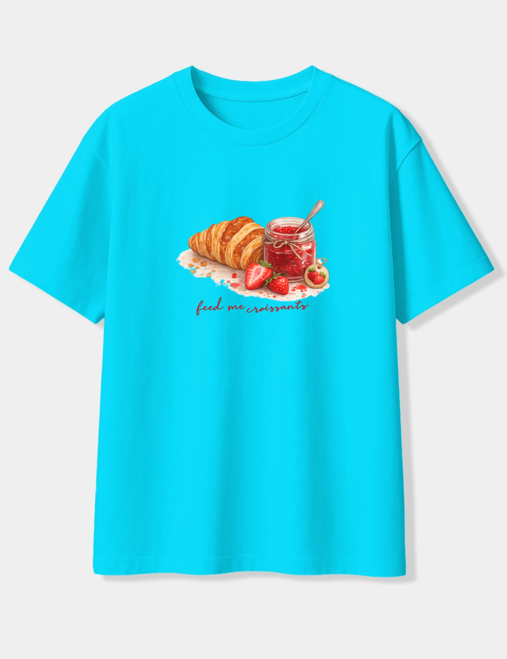 FEED ME CROISSANTS OVERSIZED T-SHIRT