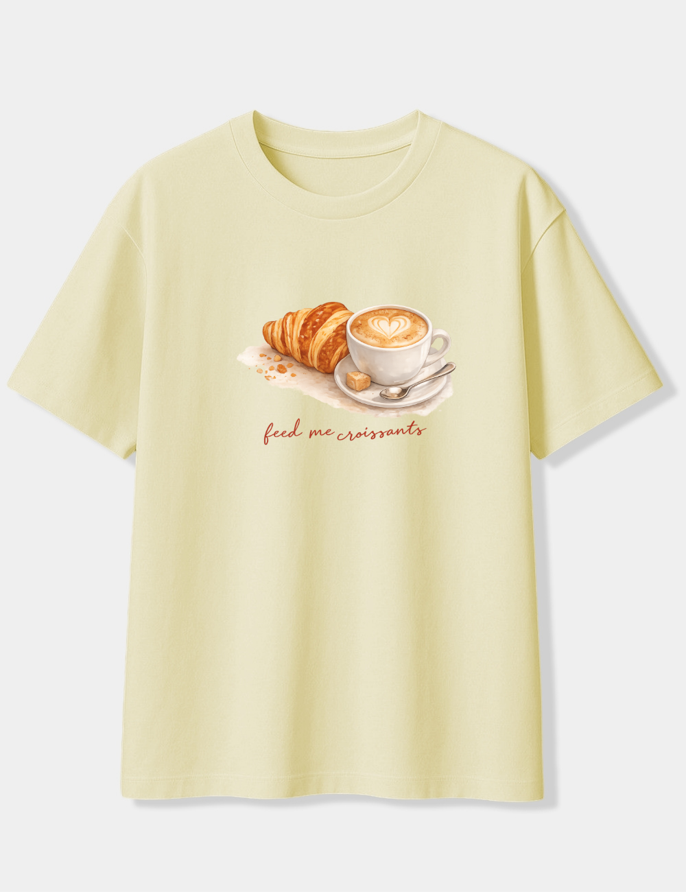 FEED ME CROISSANTS OVERSIZED T-SHIRT