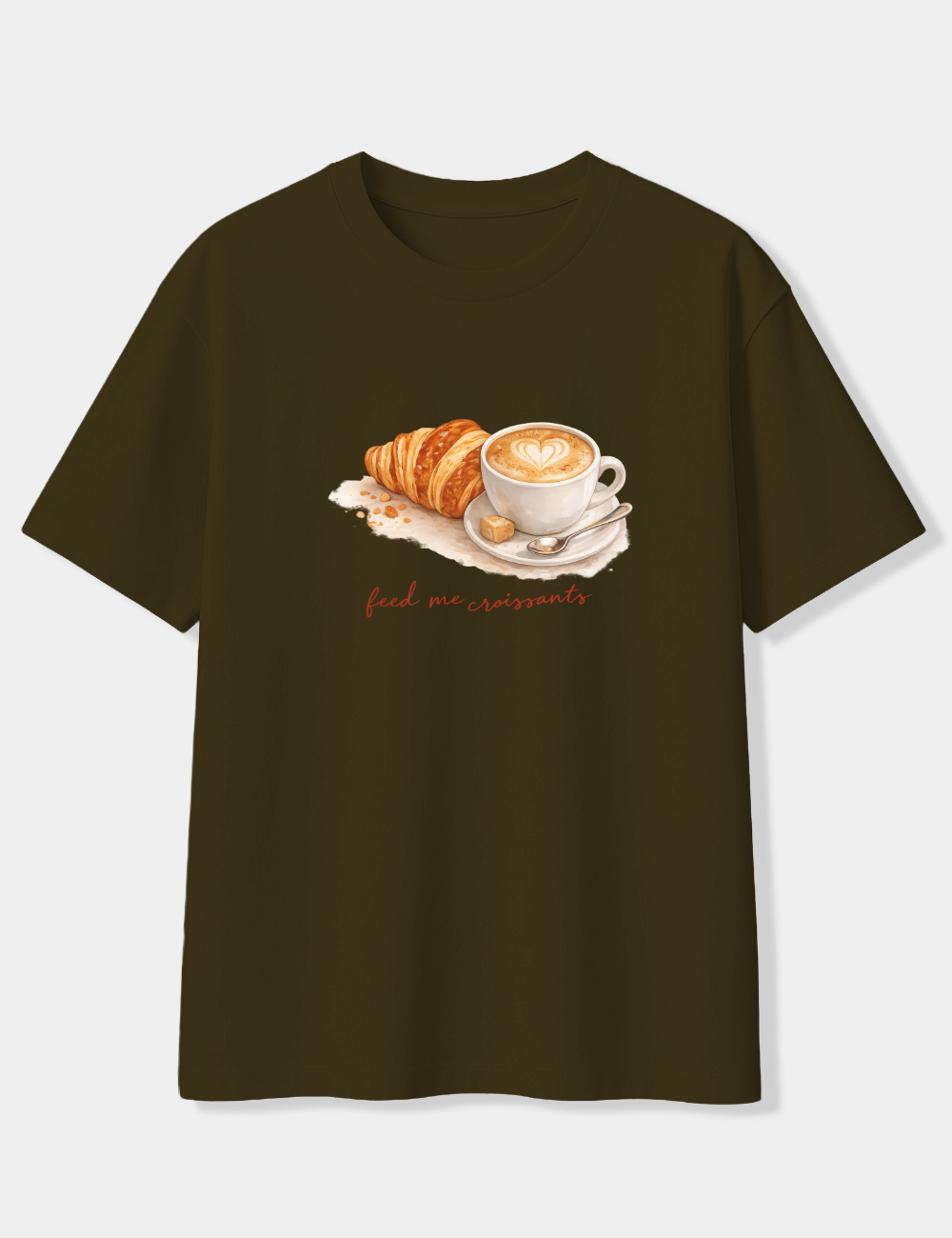 FEED ME CROISSANTS OVERSIZED T-SHIRT
