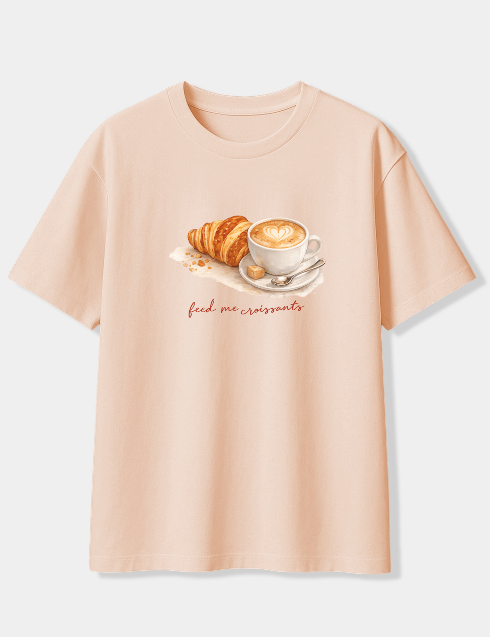 FEED ME CROISSANTS OVERSIZED T-SHIRT