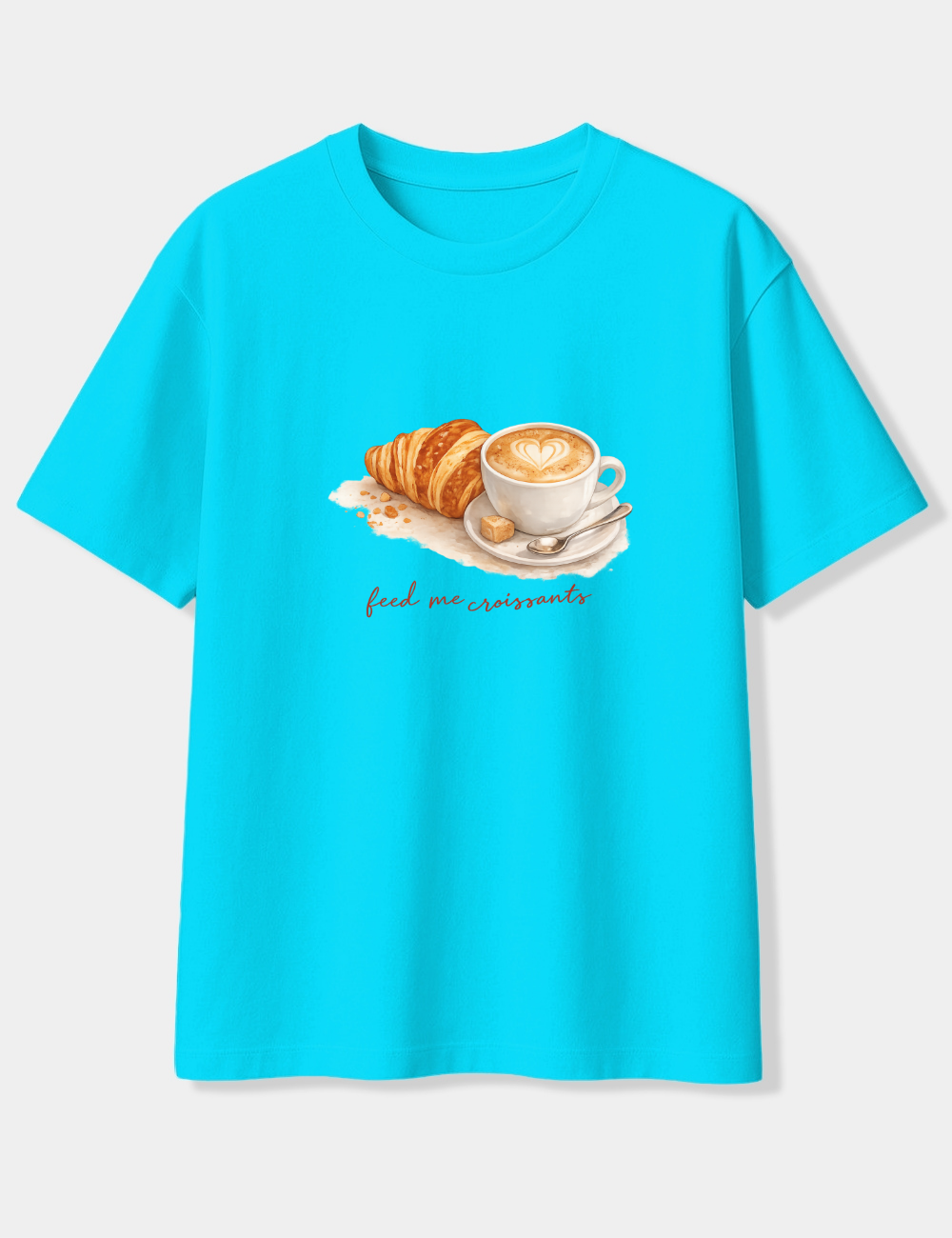FEED ME CROISSANTS OVERSIZED T-SHIRT