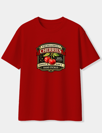 CHERRIES OVERSIZED T-SHIRT