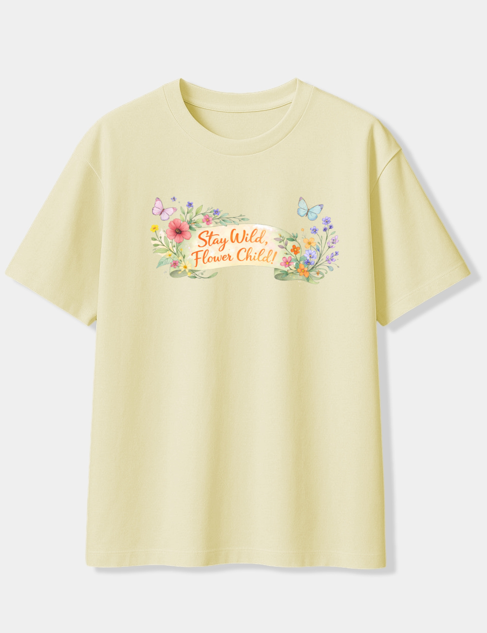 STAY WILD FLOWER CHILD OVERSIZED T-SHIRT