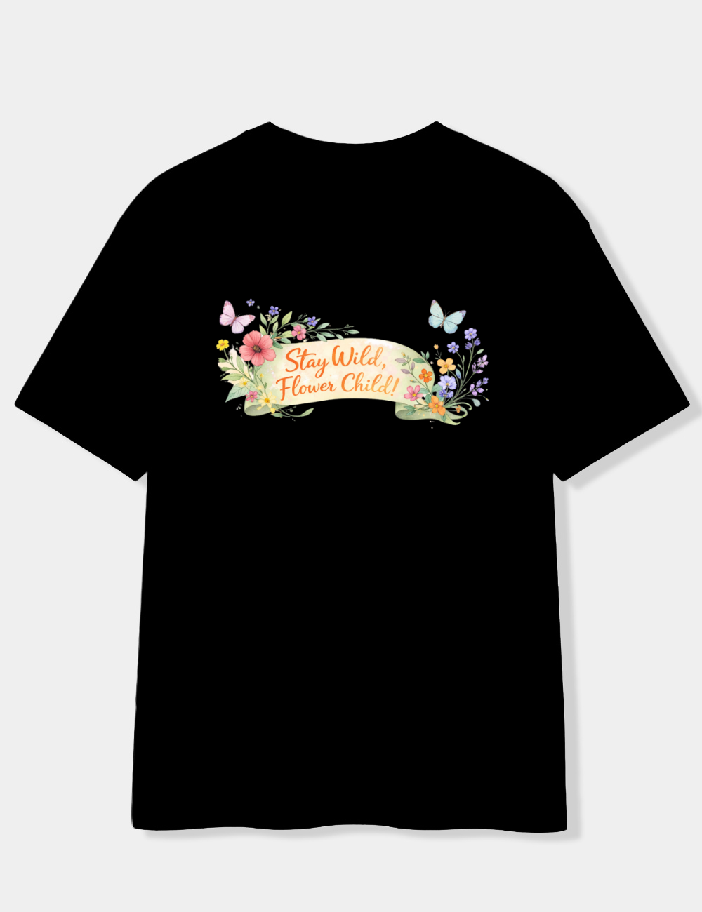 STAY WILD FLOWER CHILD OVERSIZED T-SHIRT