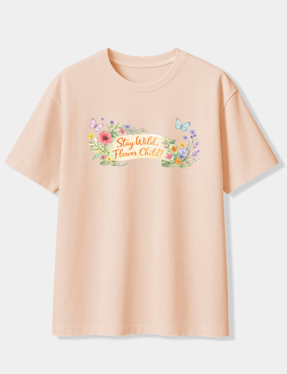 STAY WILD FLOWER CHILD OVERSIZED T-SHIRT