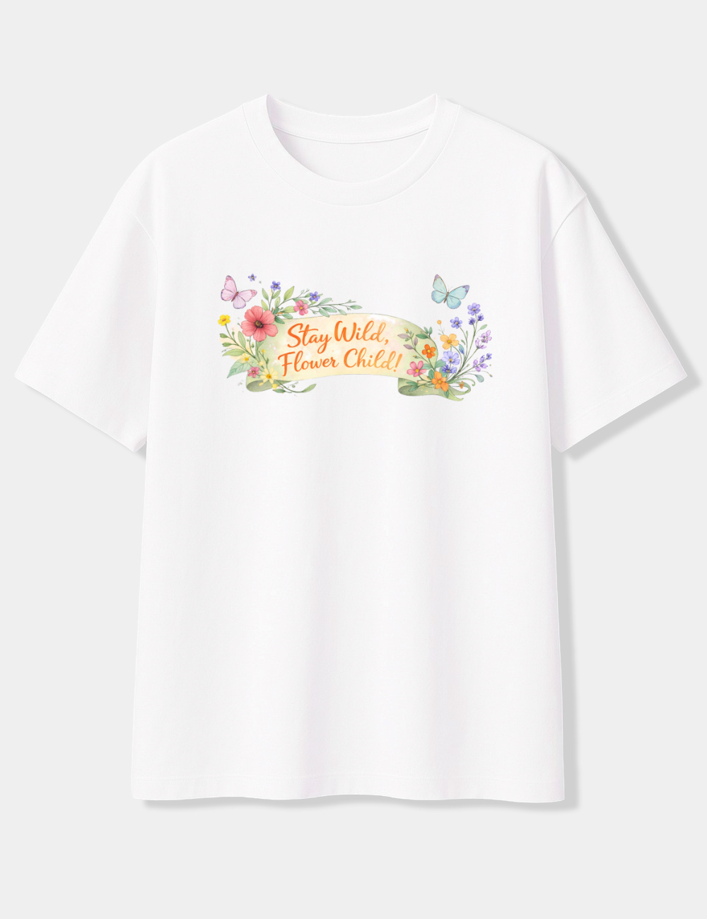 STAY WILD FLOWER CHILD OVERSIZED T-SHIRT