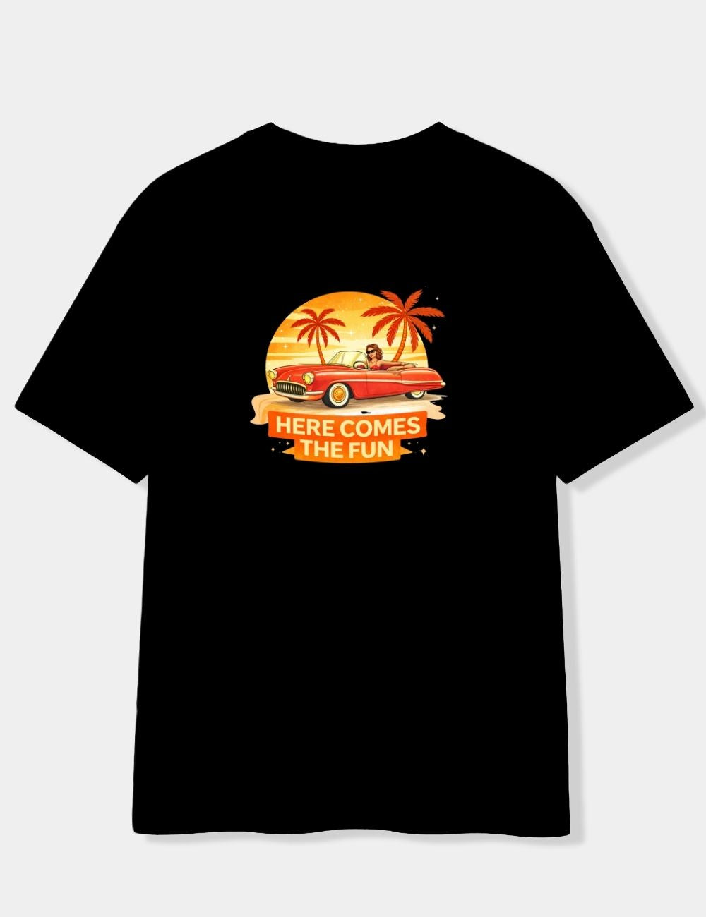 HERE COMES THE FUN OVERSIZED T-SHIRT
