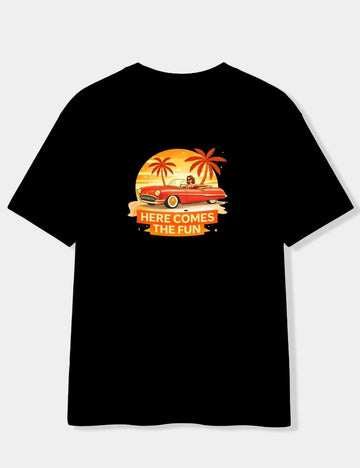 HERE COMES THE FUN OVERSIZED T-SHIRT